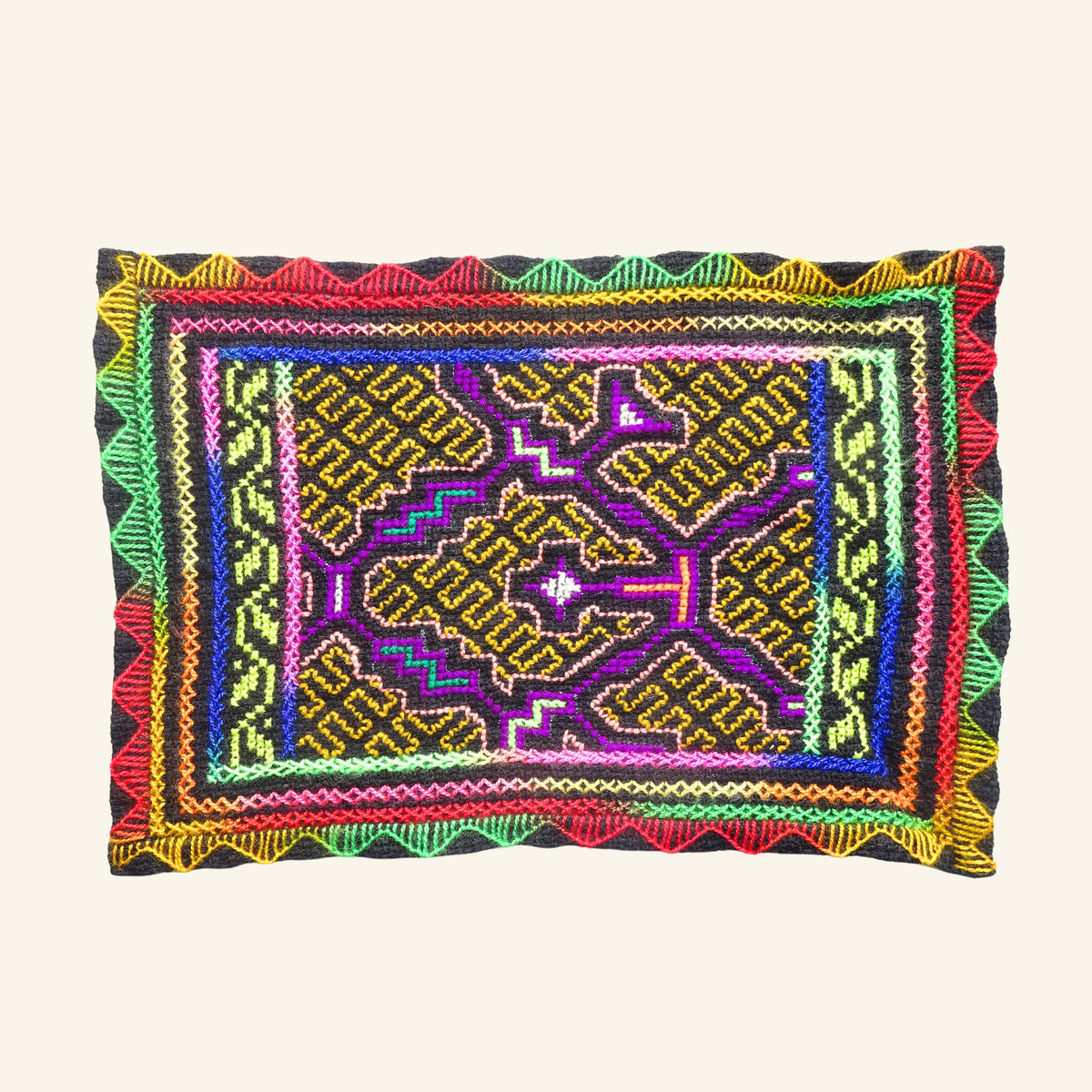 Shipibo Altartuch – Traditionelle Kené-Kunst (12 Varianten)
