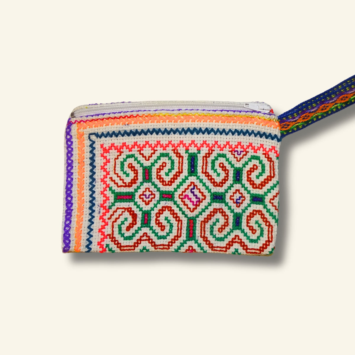 Shipibo Etui – Rot Grün – 10 × 15 cm