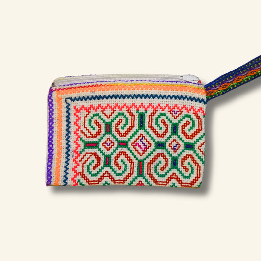 Shipibo Etui – Rot Grün – 10 × 15 cm