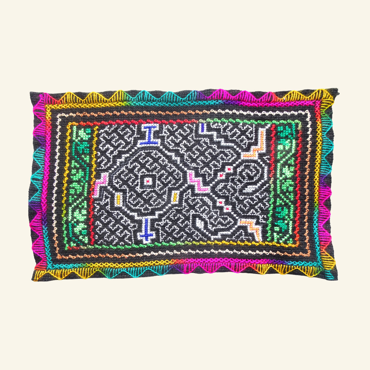 Shipibo Altartuch – Traditionelle Kené-Kunst (12 Varianten)