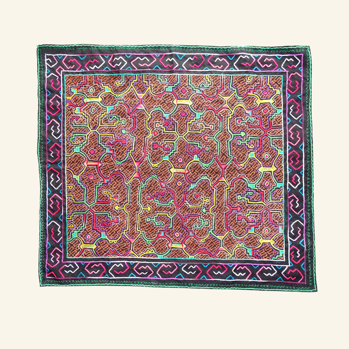 Shipibo Tuch – Lupuna – 60 × 70 cm