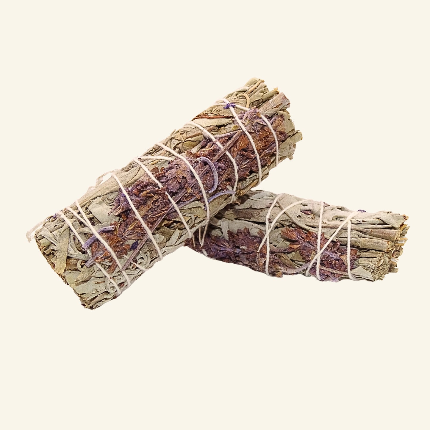Weisser Salbei Smudge Stick mit Lavendel (Salvia apiana)