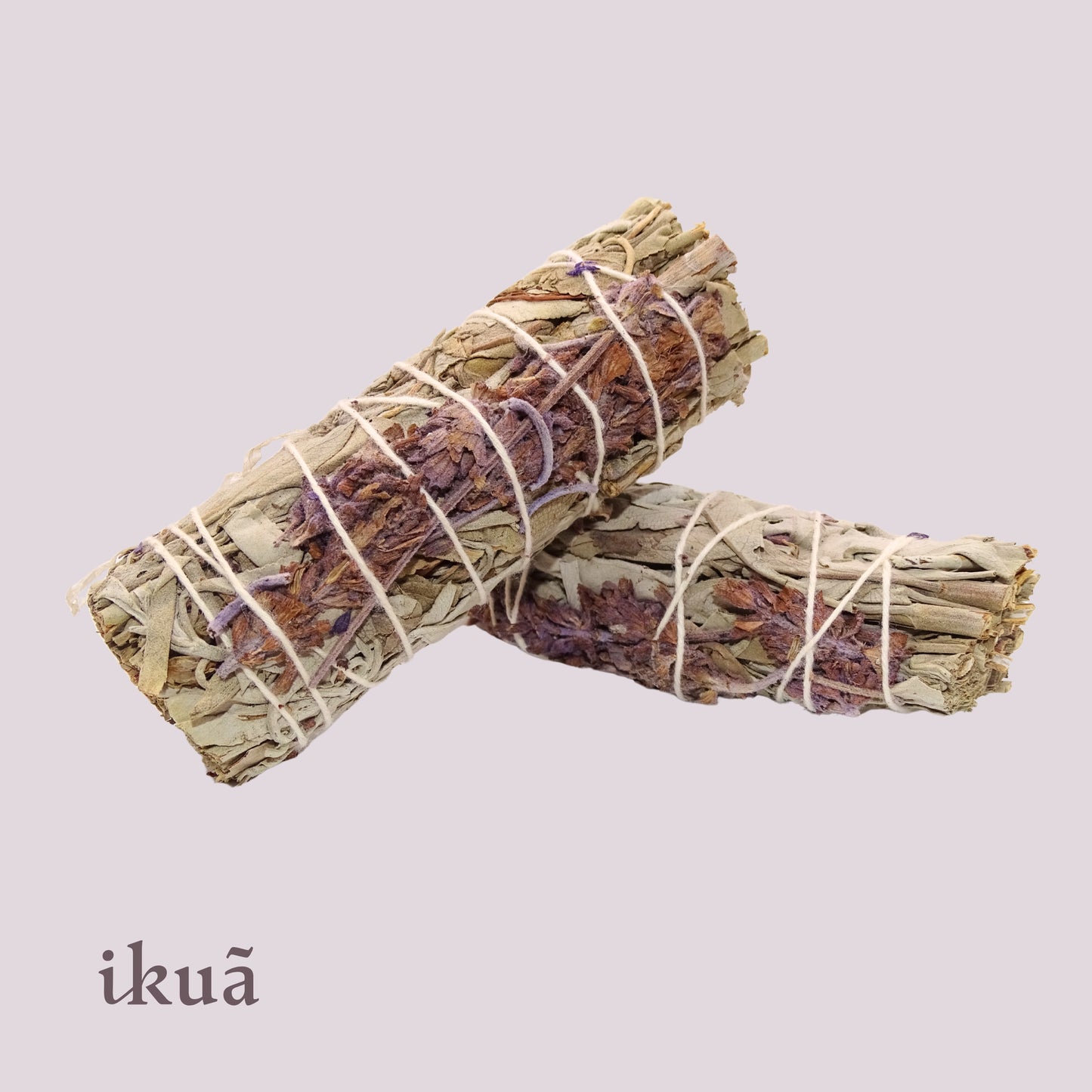 Weisser Salbei Smudge Stick mit Lavendel (Salvia apiana)