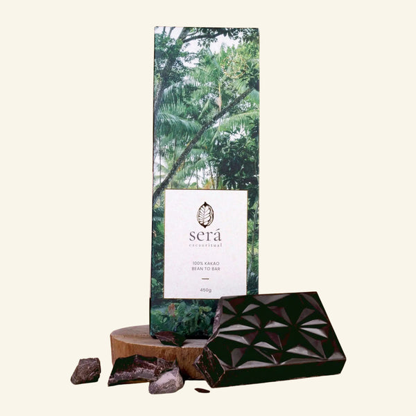 Será - Zeremonieller - Bio Roh-Kakao - 450g Block - Regenwald - Brasilien - Bahia
