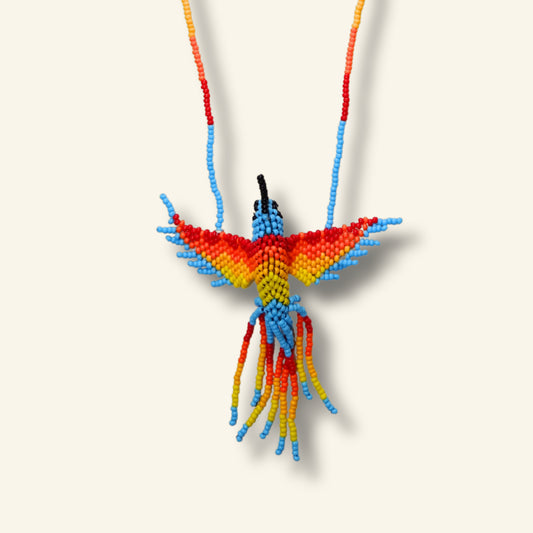 Kolibri Halskette - Huni Kuin - Handgefertigter indigener Schmuck