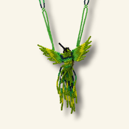 Kolibri Halskette - Huni Kuin - Handgefertigter indigener Schmuck