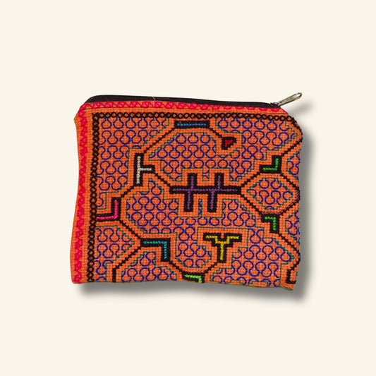Shipibo Etui – Rosa - Schwarz Multicolor – 15 × 18 cm
