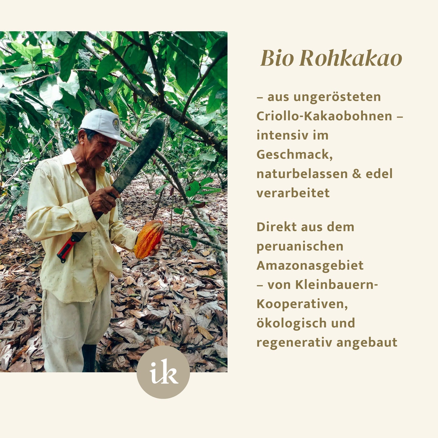 Zeremonielle -  Bio Roh-Kakao Masse - Drops - Amazonasgebiet - Peru
