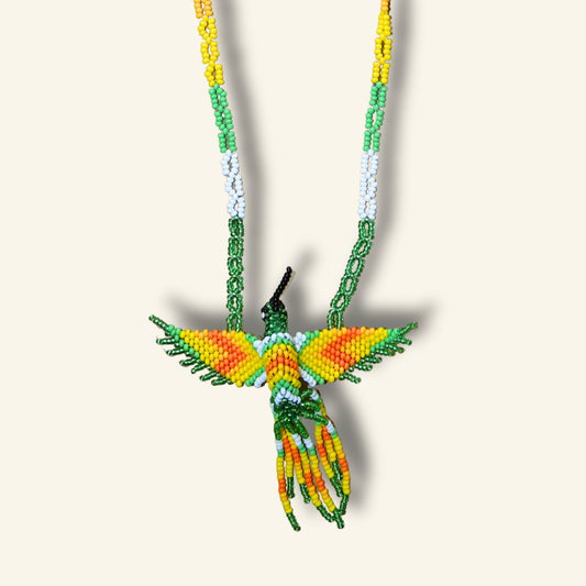 Kolibri Halskette - Huni Kuin - Handgefertigter indigener Schmuck